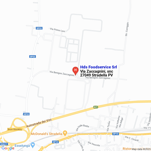apri la mappa di Hds Foodservice Srl