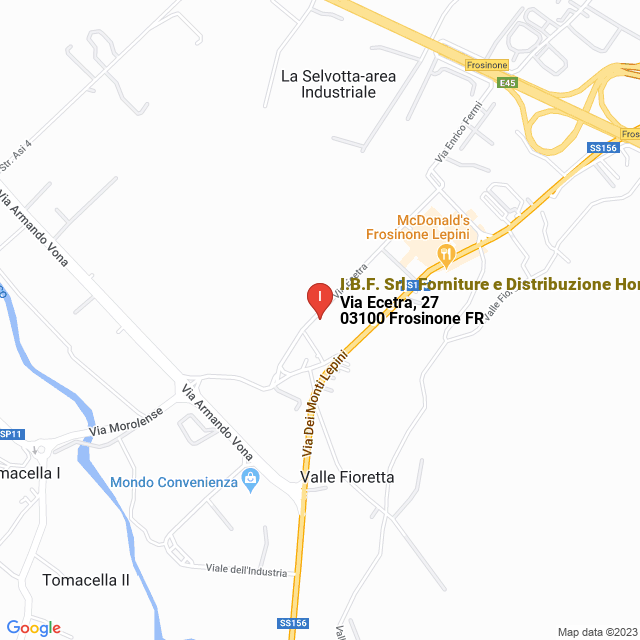 apri la mappa di I.B.F. Srl - Forniture e Distribuzione Horeca