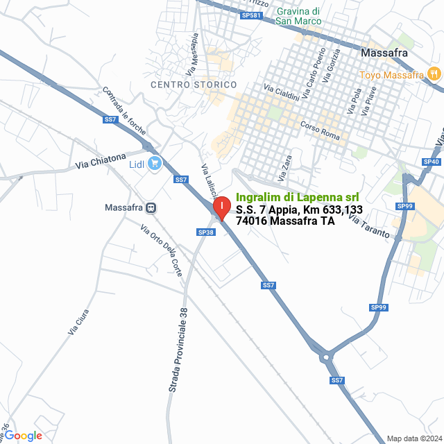 apri la mappa di Ingralim di Lapenna srl