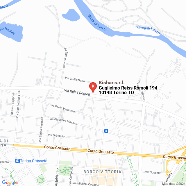 apri la mappa di Kishar s.r.l.