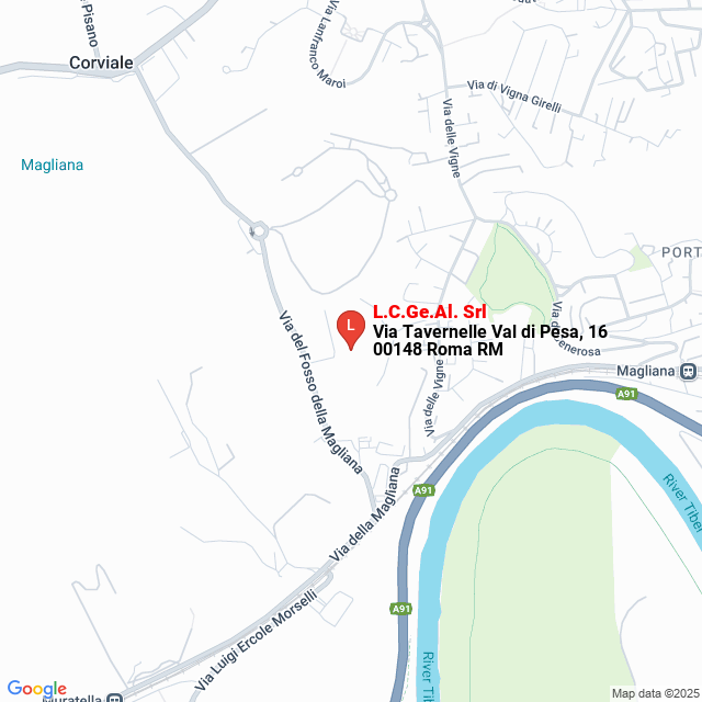 apri la mappa di L.C.Ge.Al. Srl