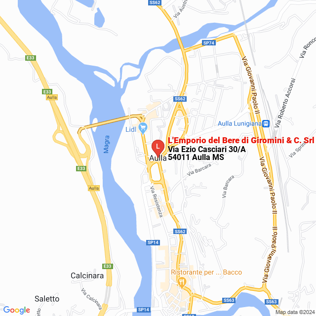 apri la mappa di L‘Emporio del Bere di Giromini & C. Srl