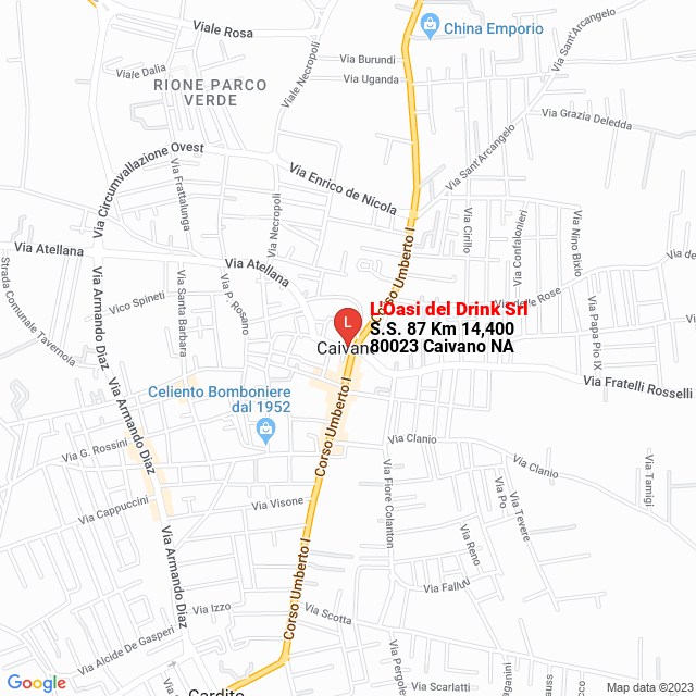 apri la mappa di L‘Oasi del Drink Srl