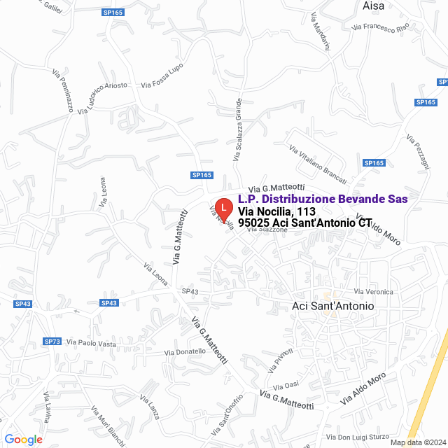 apri la mappa di L.P. Distribuzione Bevande Sas