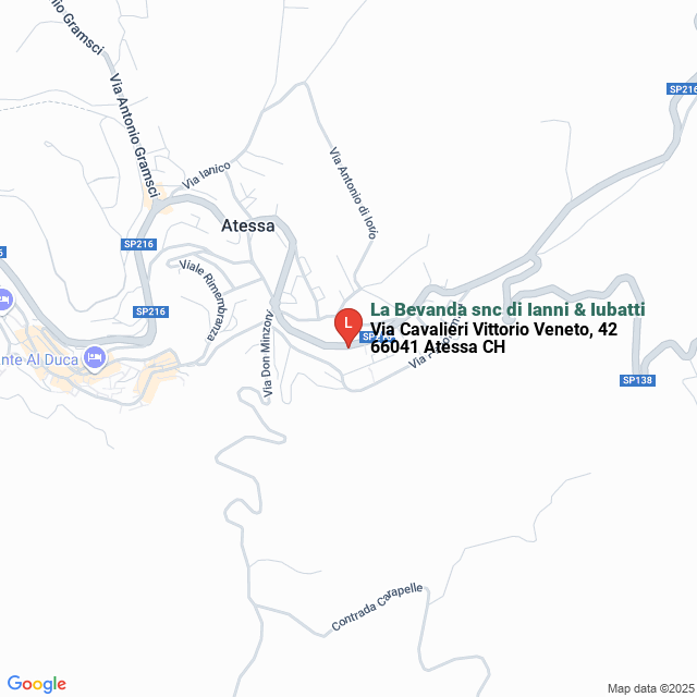 apri la mappa di La Bevanda snc di Ianni & Iubatti