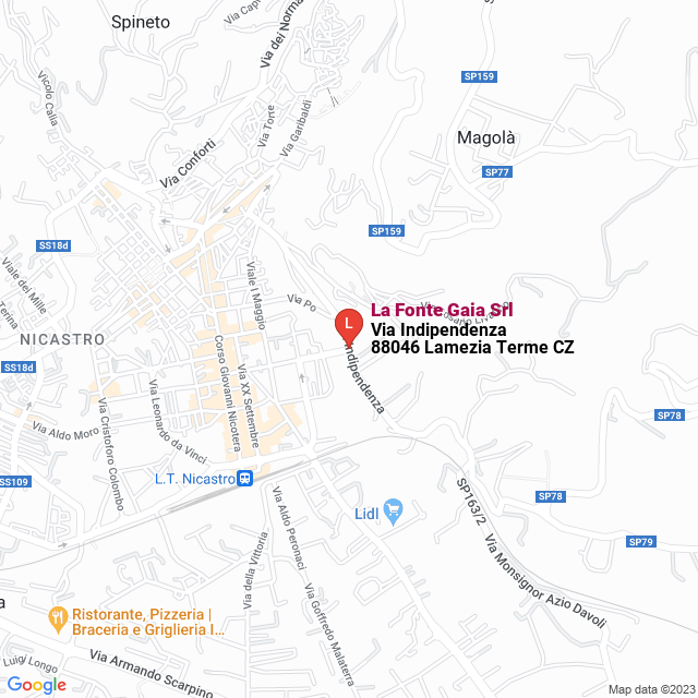 apri la mappa di La Fonte Gaia Srl