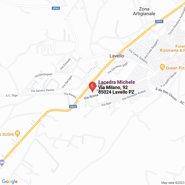 apri la mappa di Lacedra Michele