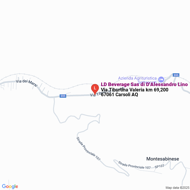 apri la mappa di LD Beverage Sas di D‘Alessandro Lino