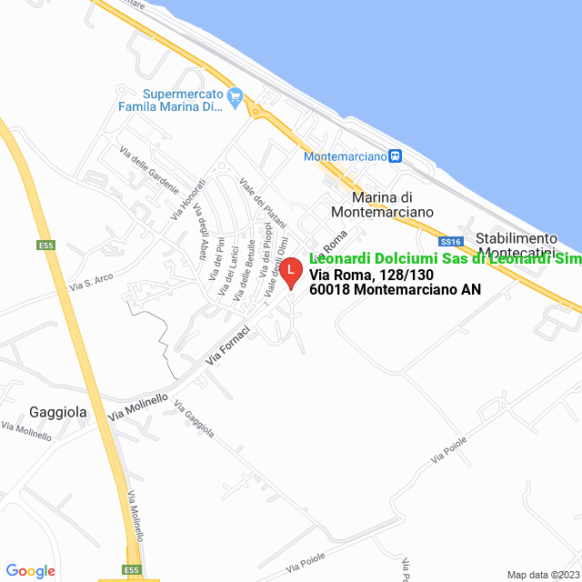 apri la mappa di Leonardi Dolciumi Sas di Leonardi Simona & C.