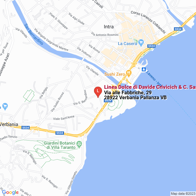 apri la mappa di Linea Dolce di Davide Crivicich & C. Sas
