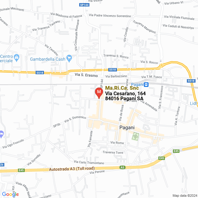 apri la mappa di Ma.Ri.Ca. Snc