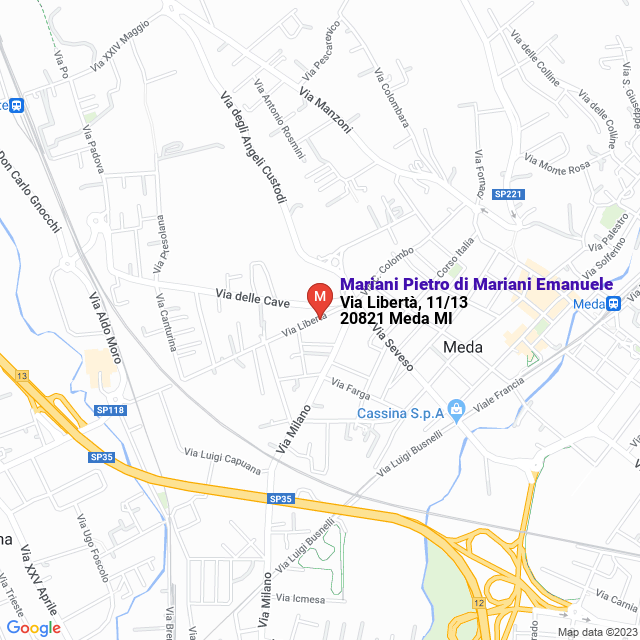 apri la mappa di Mariani Pietro di Mariani Emanuele