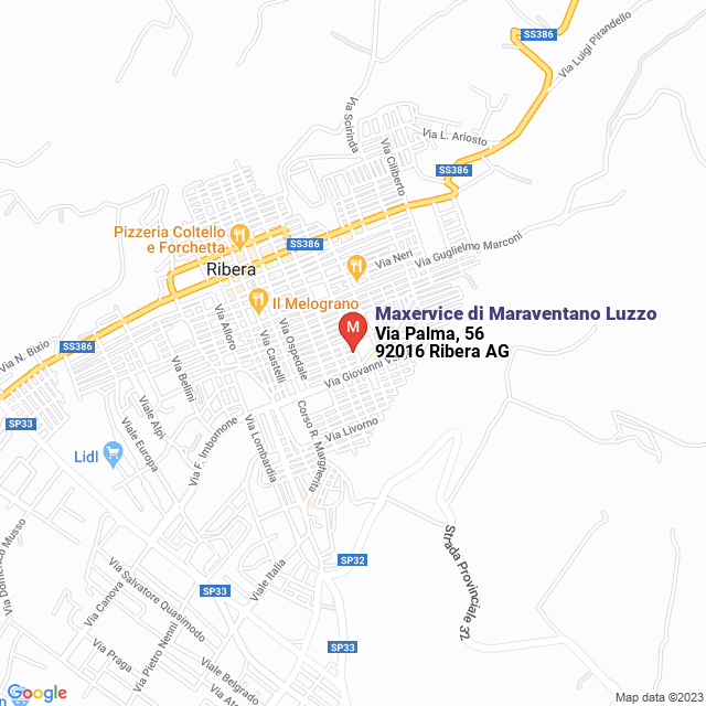 apri la mappa di Maxervice di Maraventano Luzzo