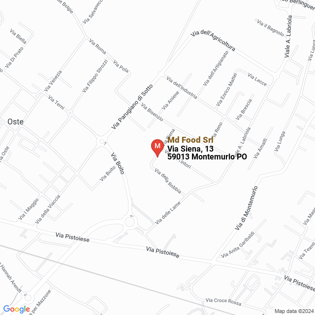apri la mappa di Md Food Srl