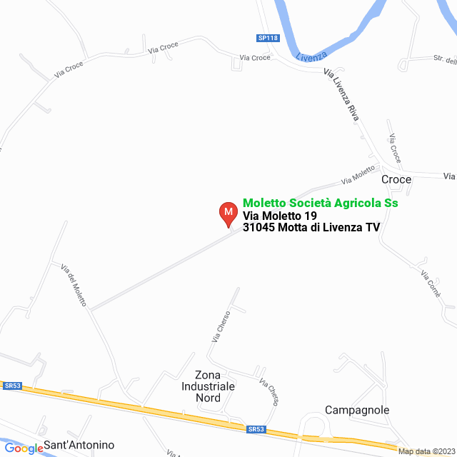 apri la mappa di Moletto Società Agricola Ss