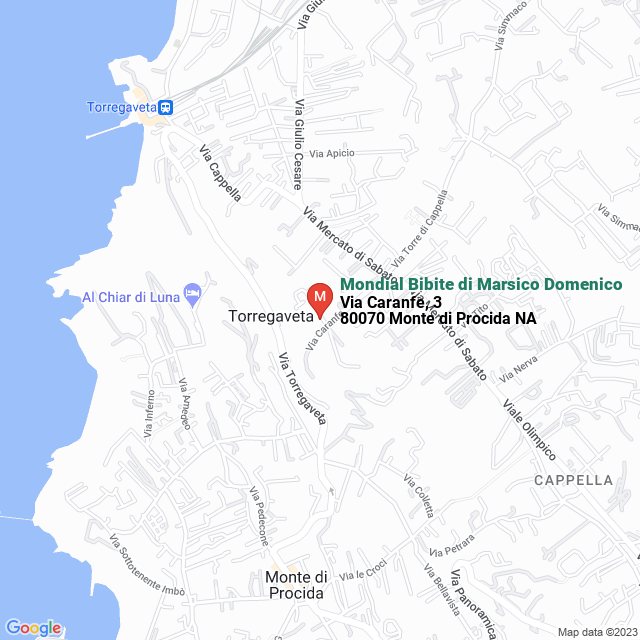 apri la mappa di Mondial Bibite di Marsico Domenico
