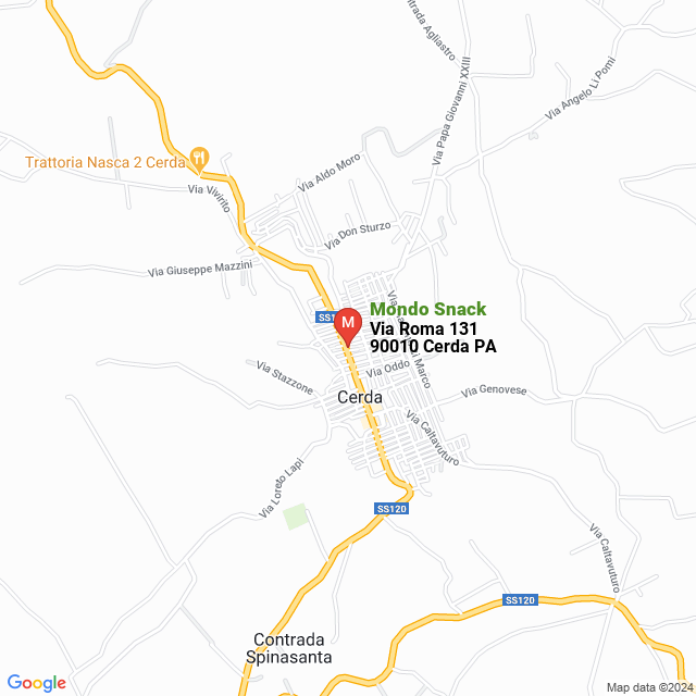 apri la mappa di Mondo Snack