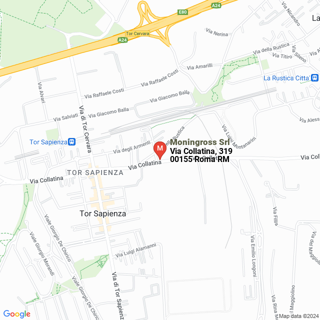 apri la mappa di Moningross Srl