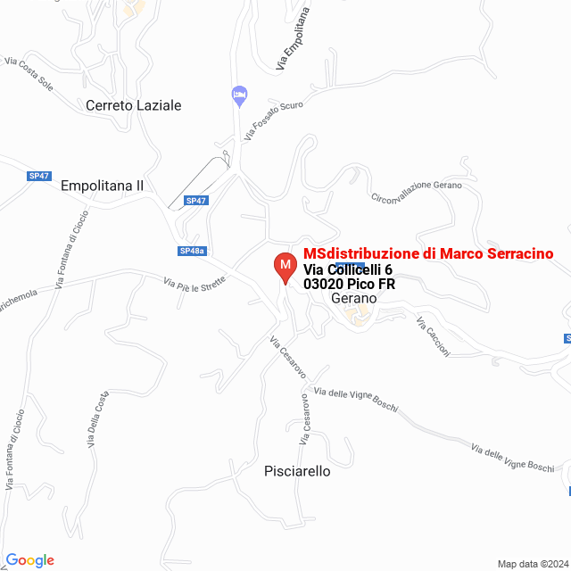 apri la mappa di MSdistribuzione di Marco Serracino