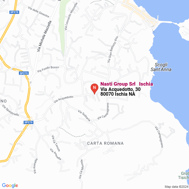 apri la mappa di Nasti Group Srl - Ischia