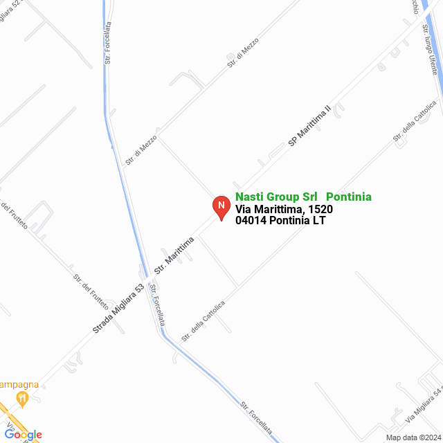 apri la mappa di Nasti Group Srl - Pontinia