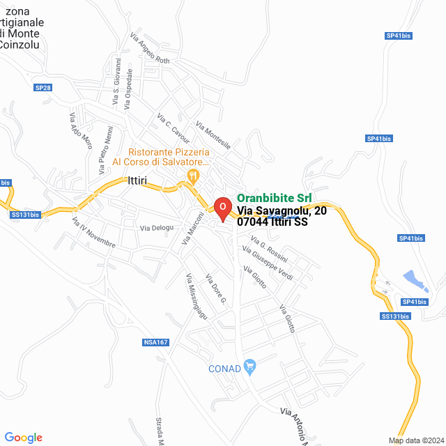 apri la mappa di Oranbibite Srl
