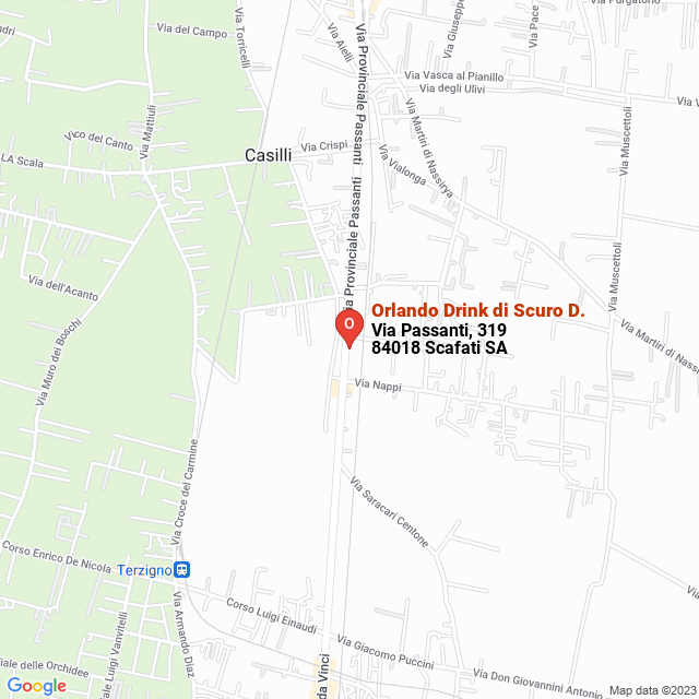 apri la mappa di Orlando Drink di Scuro D.