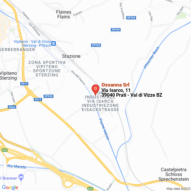 apri la mappa di Ossanna Srl