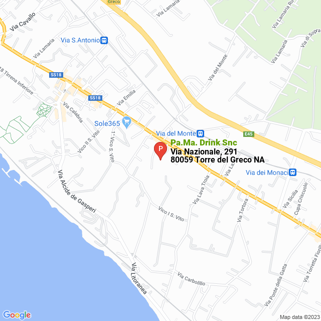 apri la mappa di Pa.Ma. Drink Snc