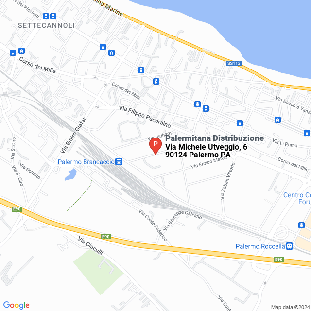 apri la mappa di Palermitana Distribuzione