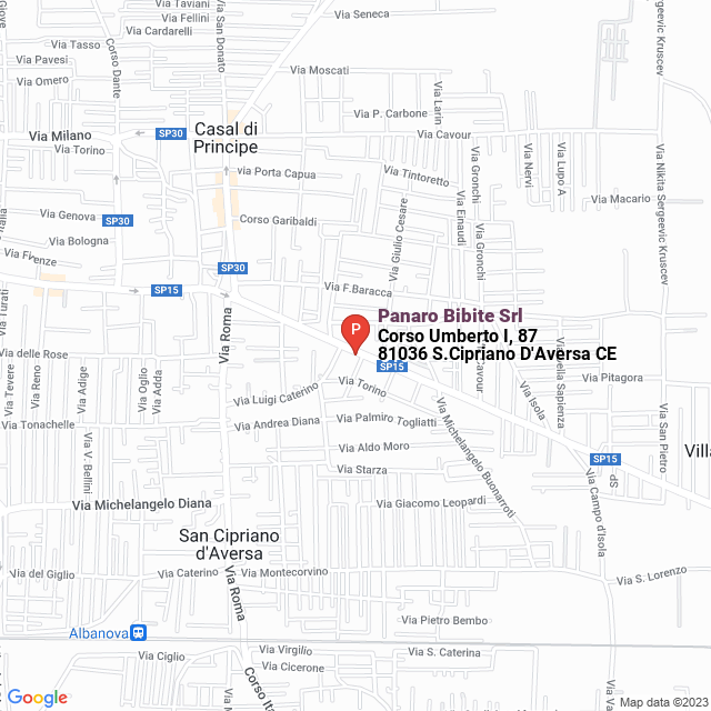apri la mappa di Panaro Bibite Srl