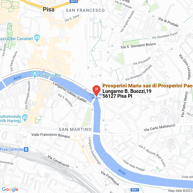 apri la mappa di Prosperini Mario sas di Prosperini Paolo e C