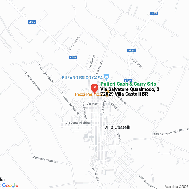 apri la mappa di Pulieri Cash & Carry Srls.