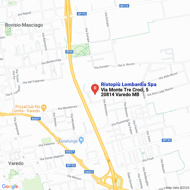 apri la mappa di Ristopiù Lombardia Spa