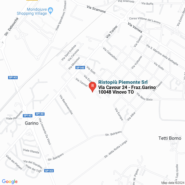 apri la mappa di Ristopiù Piemonte Srl