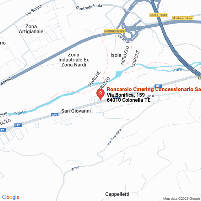 apri la mappa di Roncarolo Catering Concessionario Sammontana