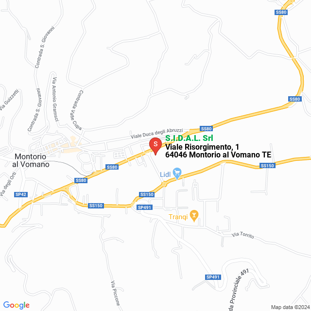 apri la mappa di S.I.D.A.L. Srl