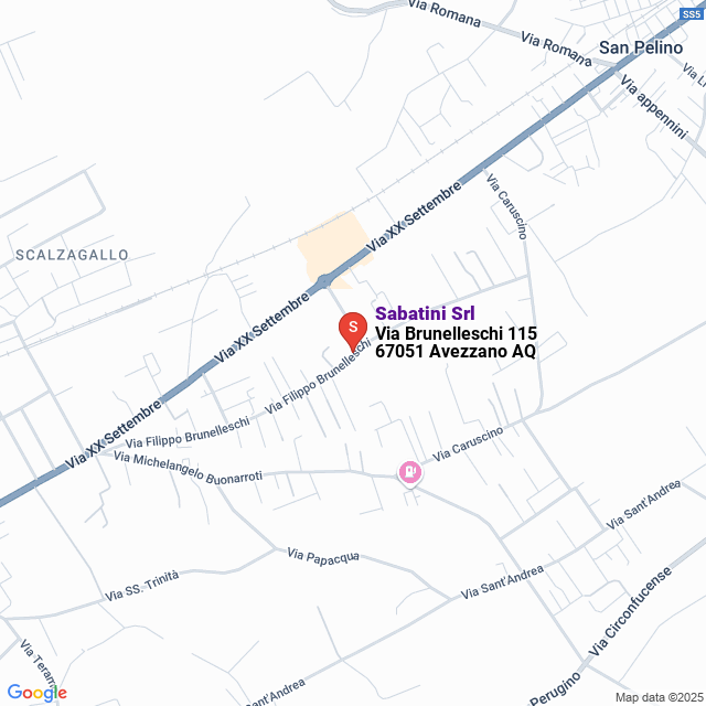 apri la mappa di Sabatini Srl
