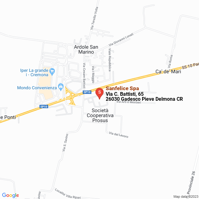 apri la mappa di Sanfelice Spa