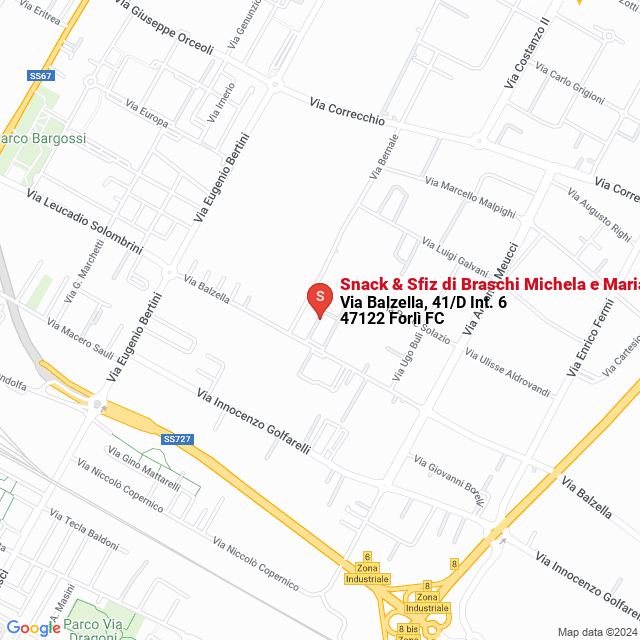 apri la mappa di Snack & Sfiz di Braschi Michela e Mariachiara Snc