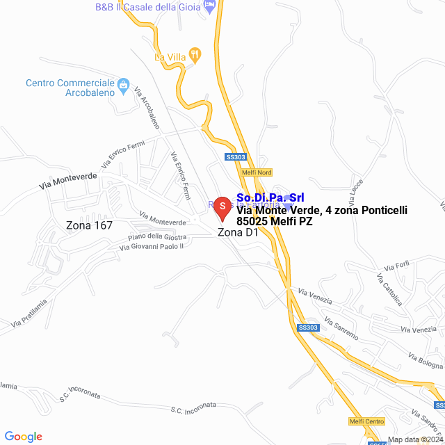 apri la mappa di So.Di.Pa. Srl