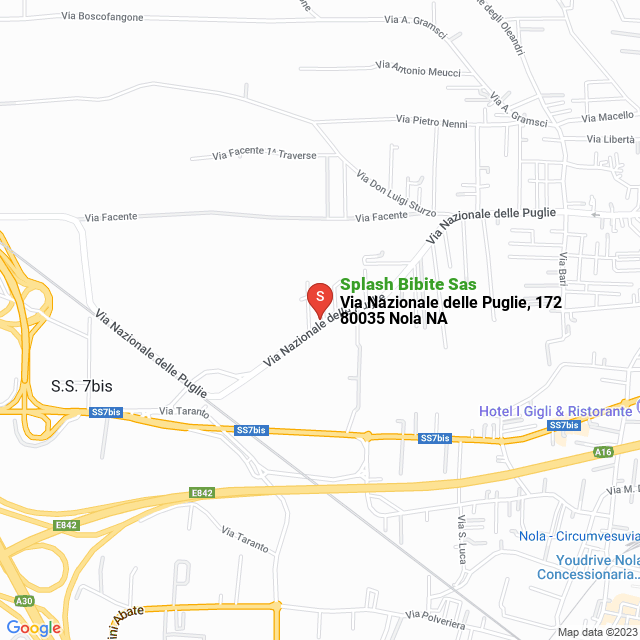 apri la mappa di Splash Bibite Sas