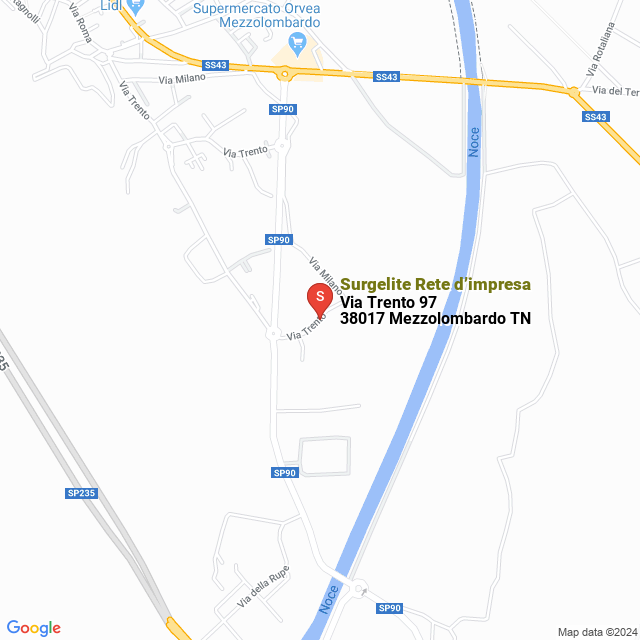 apri la mappa di Surgelite Rete d’impresa