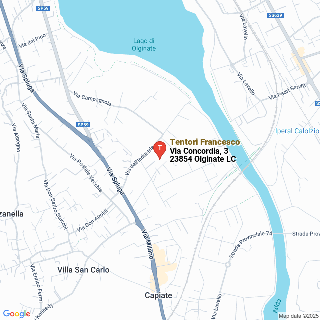 apri la mappa di Tentori Francesco