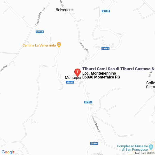 apri la mappa di Tiburzi Carni Sas di Tiburzi Gustavo & C.