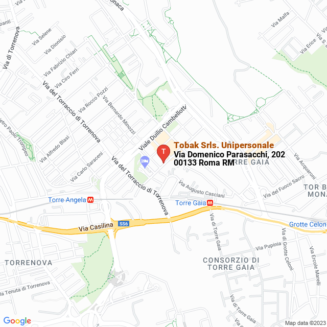 apri la mappa di Tobak Srls. Unipersonale