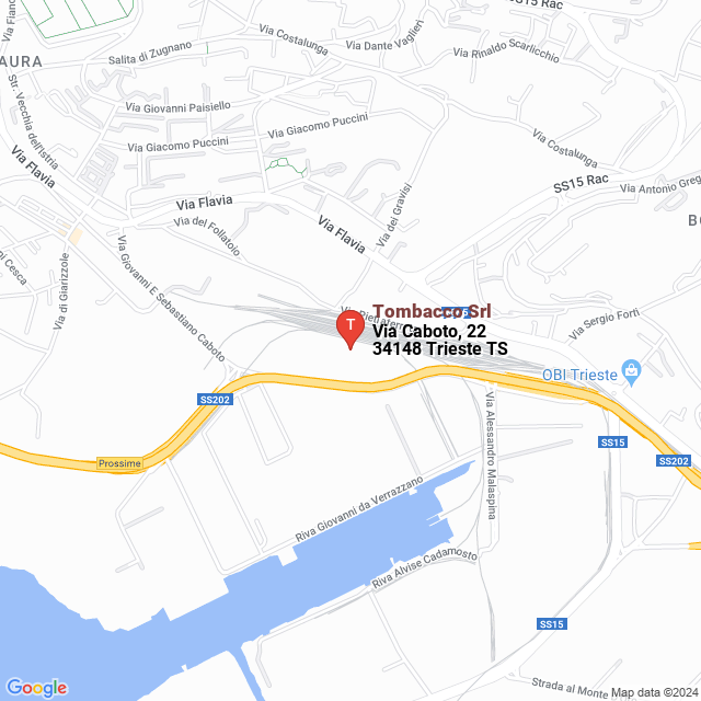 apri la mappa di Tombacco Srl
