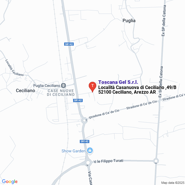 apri la mappa di Toscana Gel S.r.l.