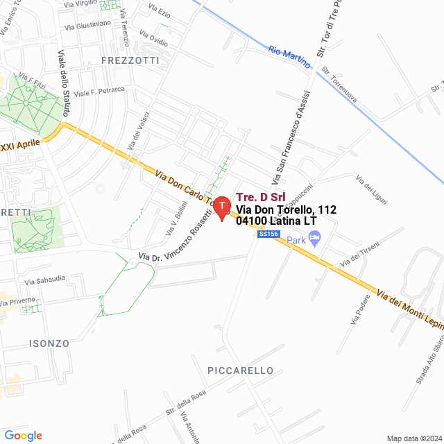 apri la mappa di Tre. D Srl