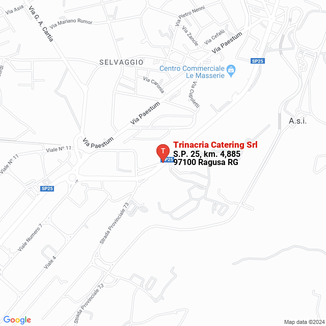 apri la mappa di Trinacria Catering Srl